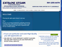 Tablet Screenshot of extremesteamcleaners.com
